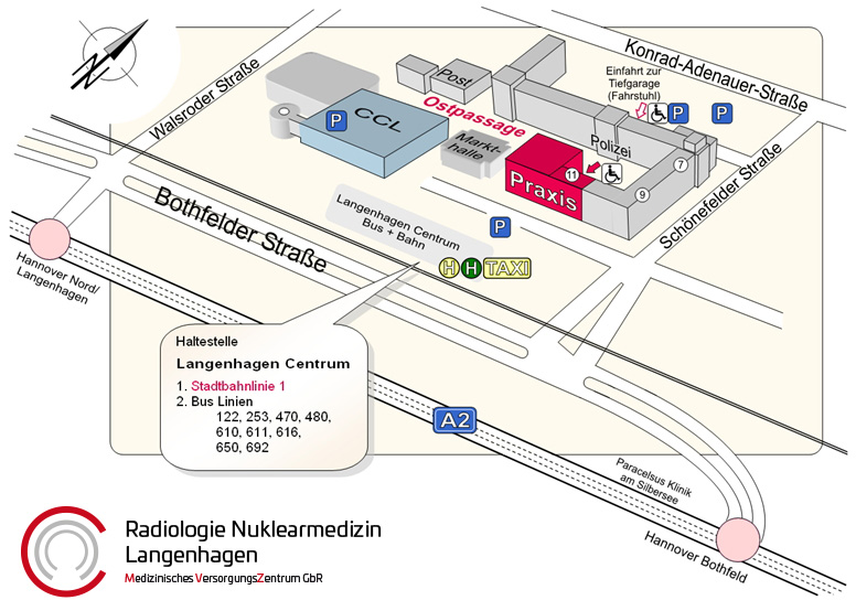 Hannover, Radiologie Nuklearmedizin, Plan Langenhagen